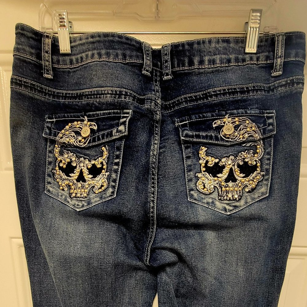 Misslook Womens Denim bling jeans